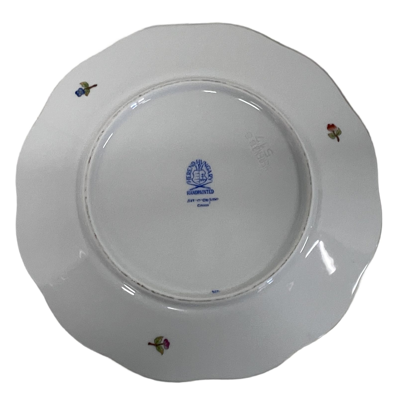 HEREND ヘレンド ヴィクトリア ブーケ プレート 2枚 食器 中古
