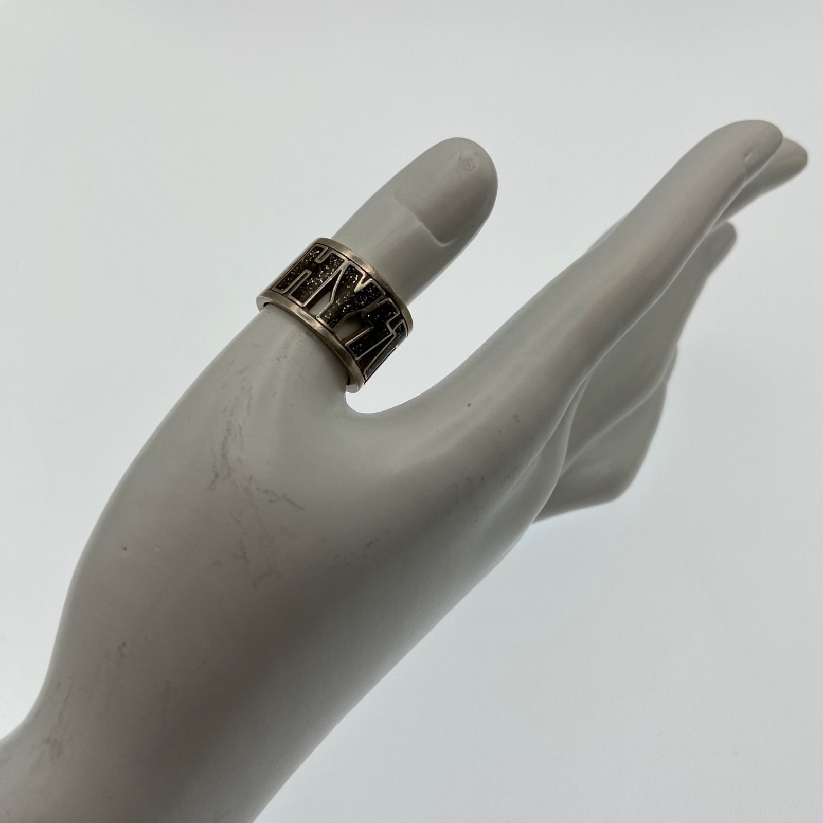 HYSTERIC GLAMOUR ヒステリックグラマー ロゴリング シルバー925 ラメ