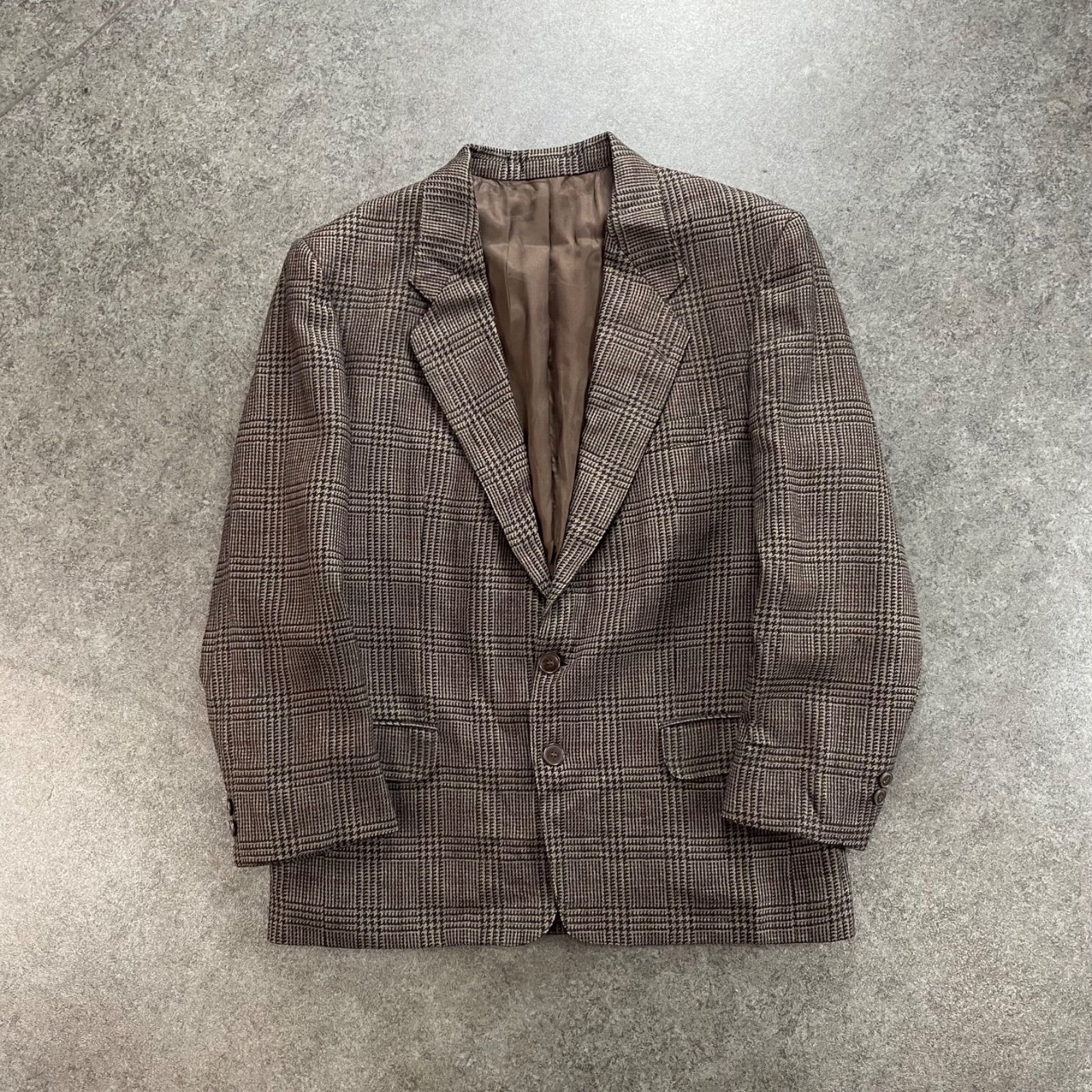 90s Euro Vintage Jack Stil Tailored Jacket Plaid ユーロ 