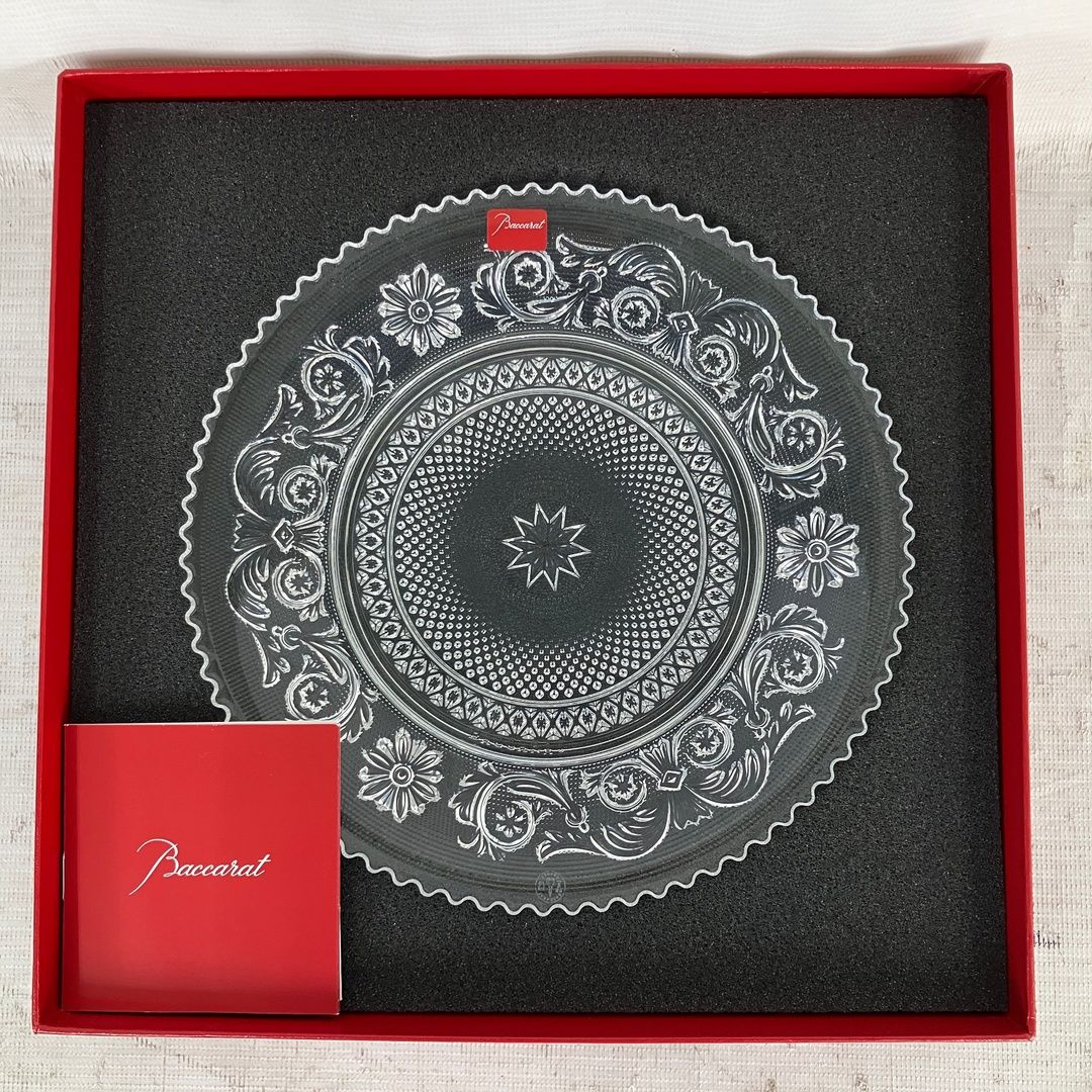 Baccarat バカラ アラベスク プレート 20cm 食器 中古 Y10904538