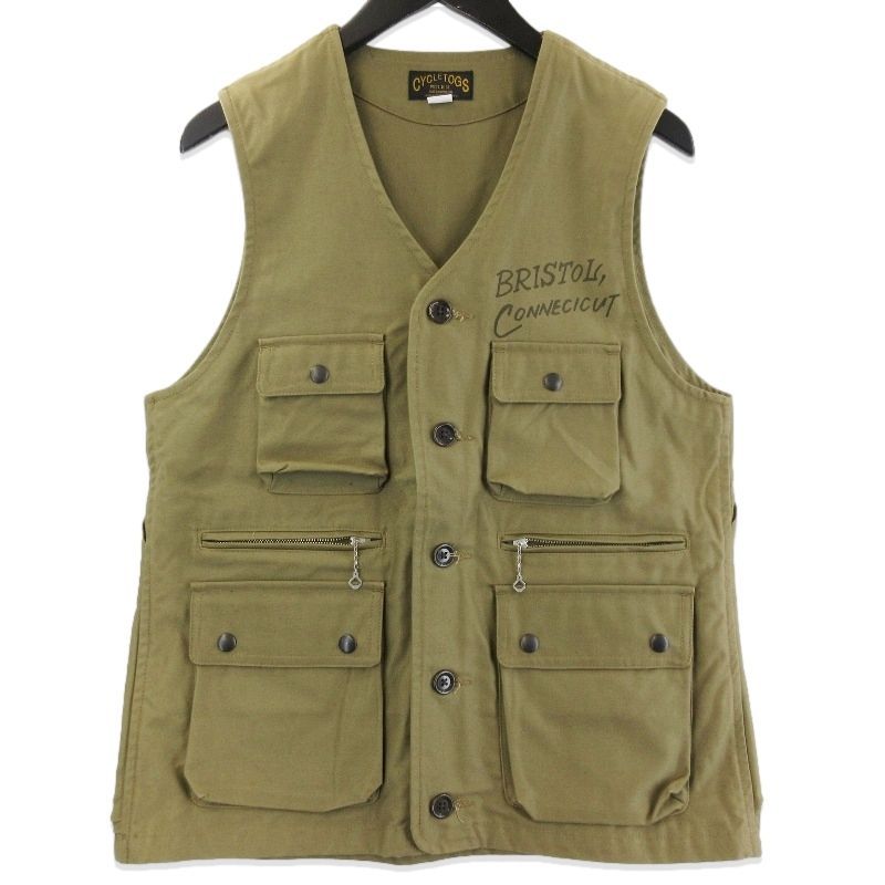 WESTRIDE CYCLE TOGS オリーブベスト サイズ40 ベスト - REALDEAL