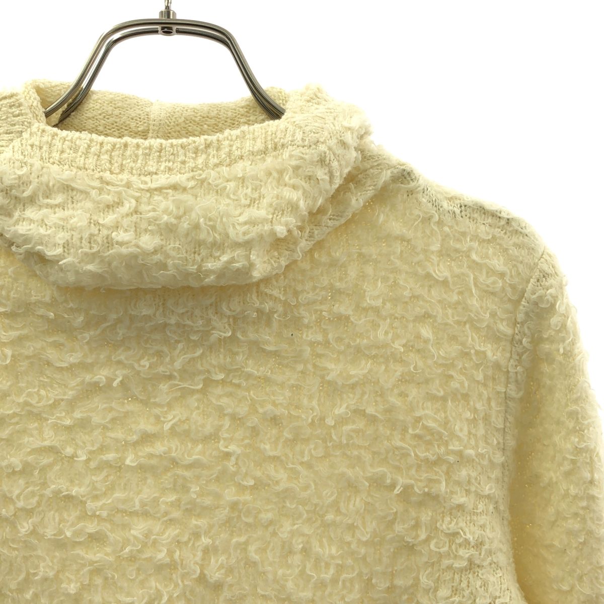 トップス shishikui east-off-white THE SHISHIKUI / シシクイ | east / OFF WHITE フーデッド ニット プル