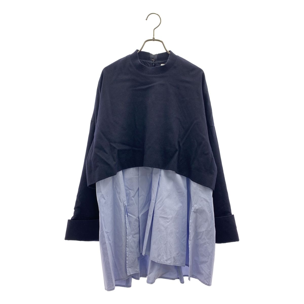 エンフォルド　レイヤードワンピース ENFOLD / エンフォルド | LAYERED PULLOVER ウール レイヤード
