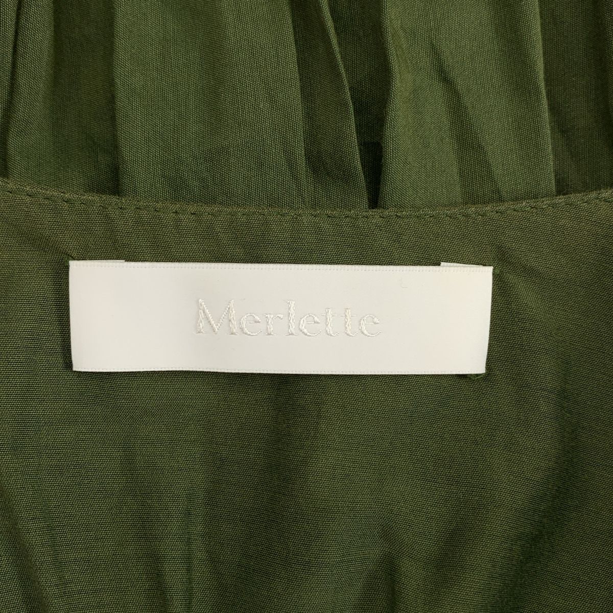 MERLETTE / マーレット | コットン シルク ティアードワンピース | XS
