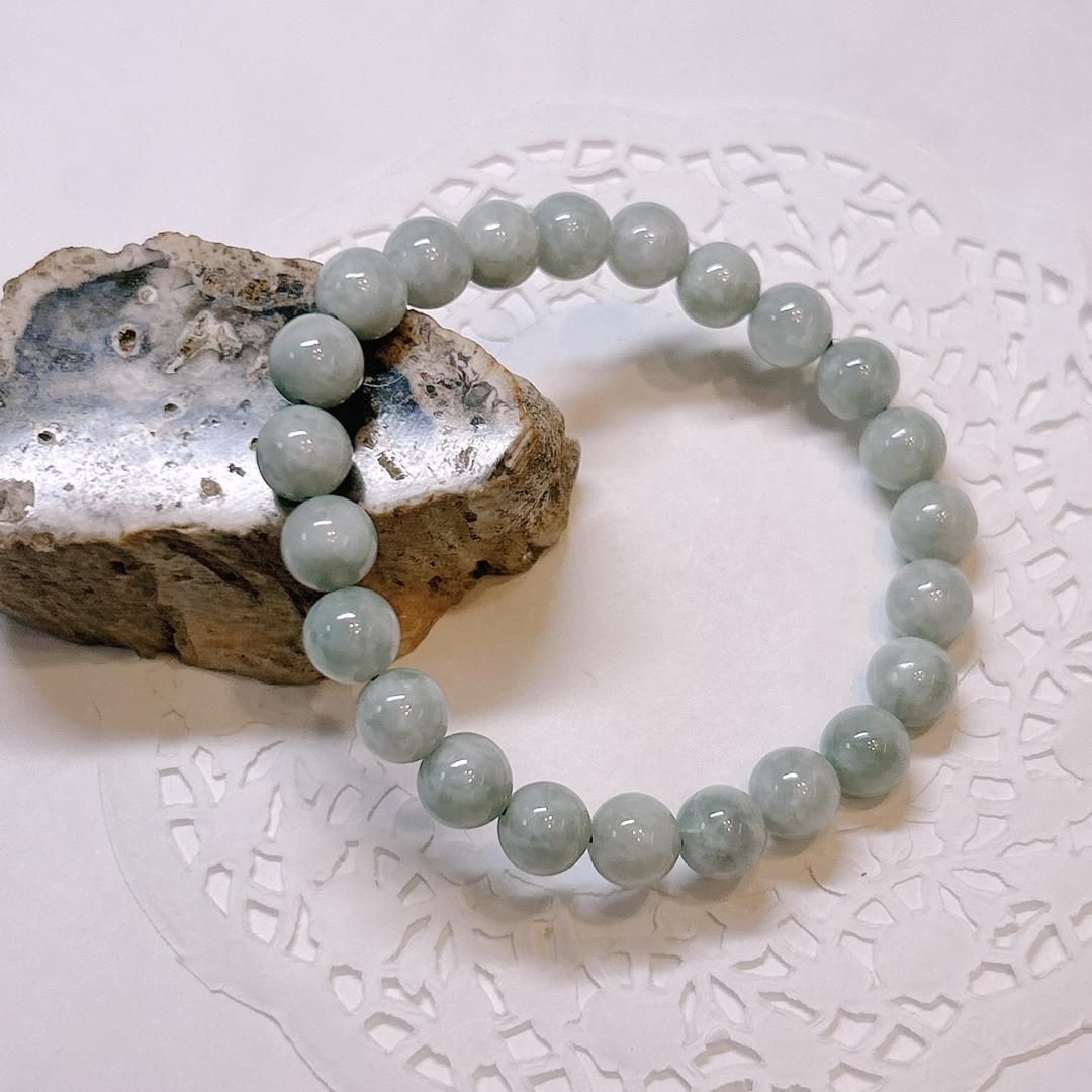 E18067 翡翠 8㎜ ブレスレット ヒスイ ジェード ジェダイド jade bracelet 天然石