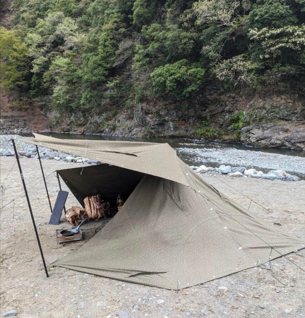 NVA 東ドイツ軍 軍幕 レインドロップカモ / パップテント / 迷彩