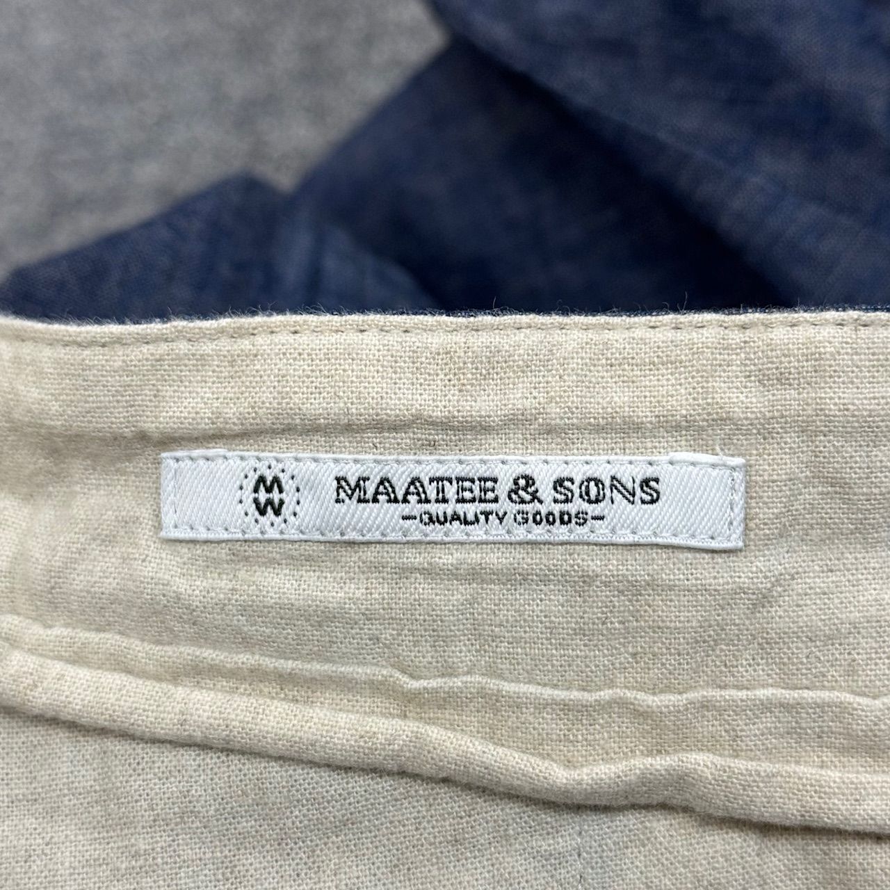 MAATEE&SONS シャンブレーワークパンツMT4103-0216A MAATEE&SONS シャンブレーワークパンツ ワークパンツ マーティーアンド