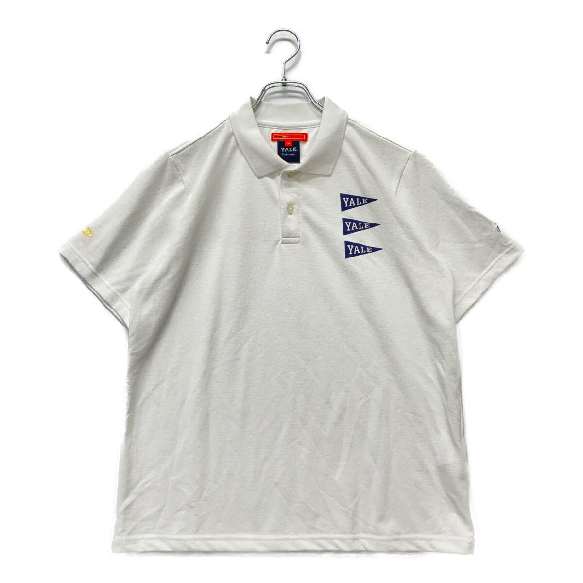 中古 メンズ ビームスゴルフ BEAMSGOLF 半袖ポロシャツ S 白 ホワイト 