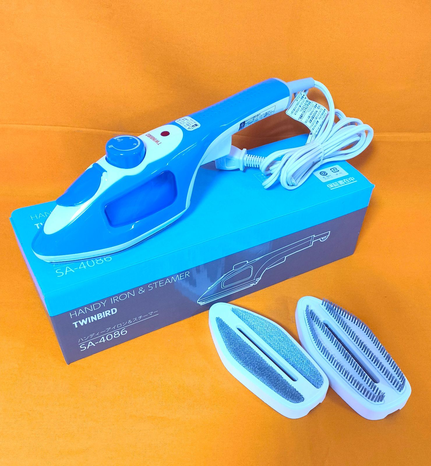 欠品あり】TWINBIRD ハンディ アイロン&スチーマー SA-4086 2020年製