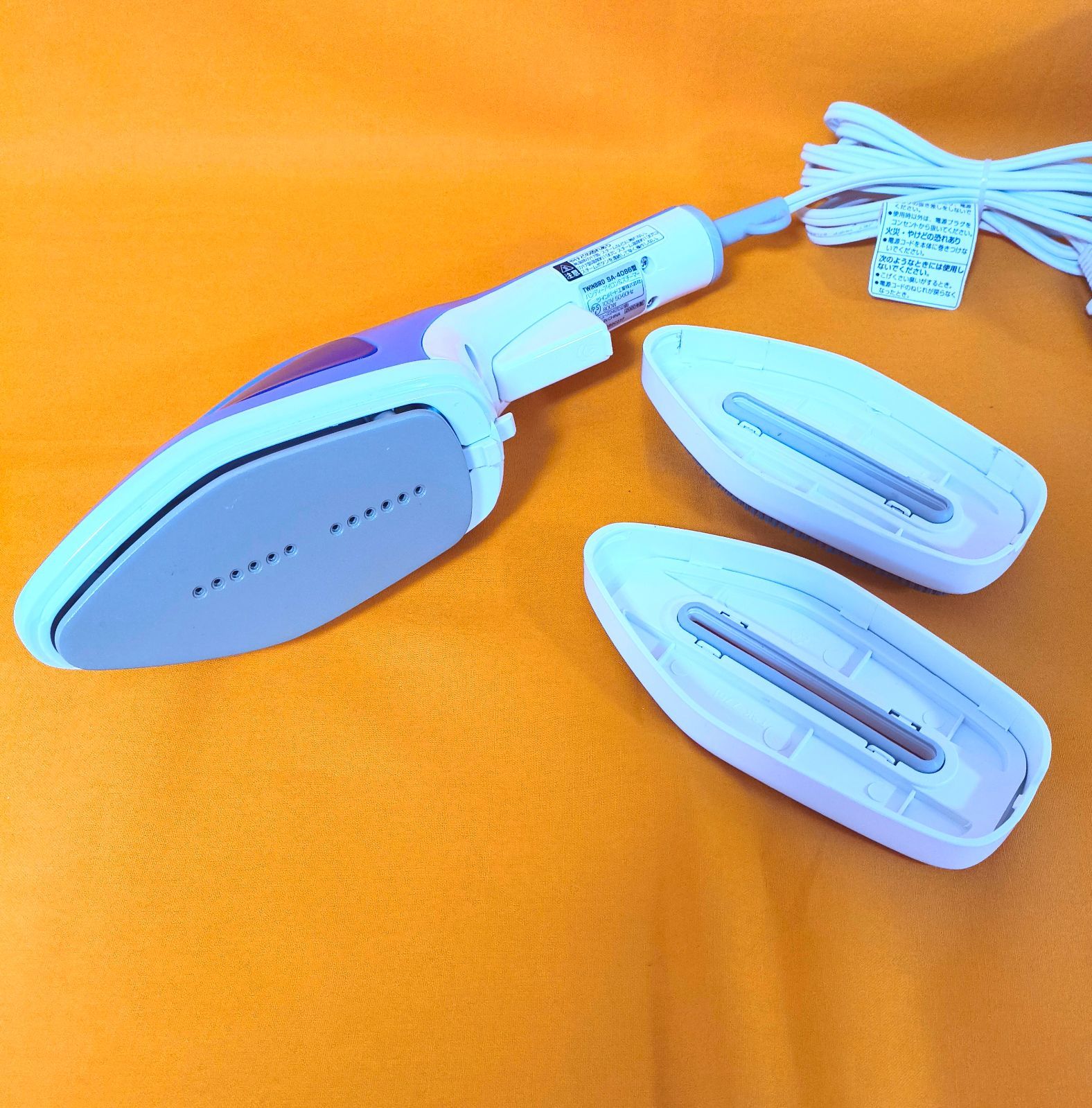 欠品あり】TWINBIRD ハンディ アイロン&スチーマー SA-4086 2020年製