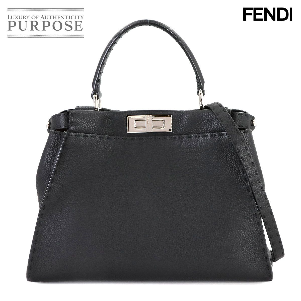 新品同様 フェンディ FENDI ピーカブー レギュラー 2way ハンド 