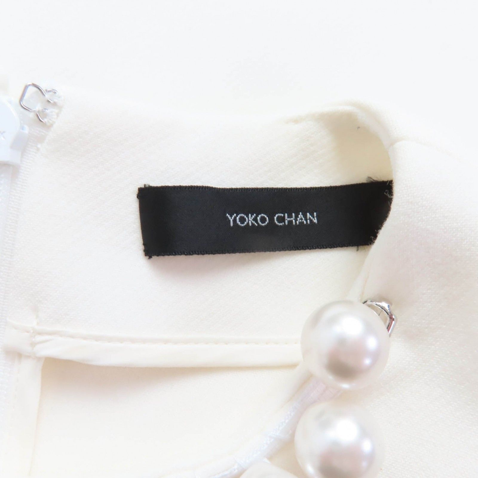 極美品☆YOKO CHAN ヨーコチャン 2022年製 YCD-622-841 フェイクパール 