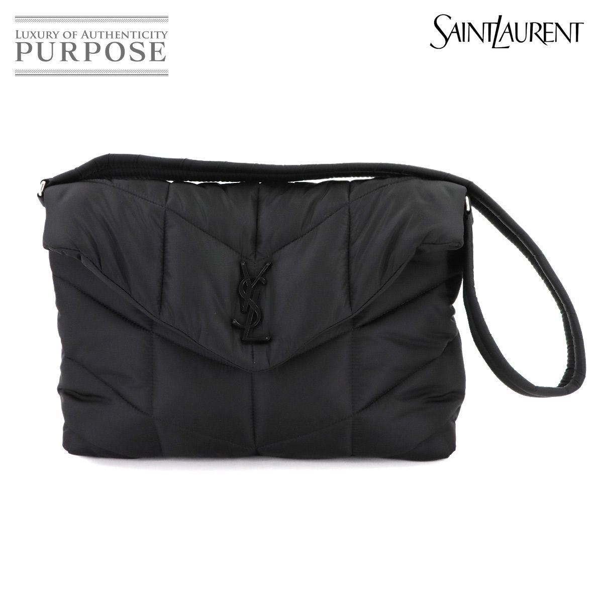 未使用 展示品 サンローラン SAINT LAURENT パファー キルティング ショルダー バッグ ナイロン ブラック 733630 90312333 未使用 展示品 サンローラン SAINT LAURENT パファー キルティング