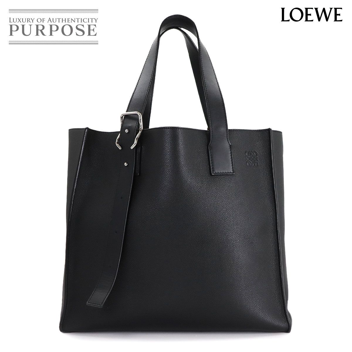 ロエベ アナグラム レザートートバッグ LOEWE（ロエベ） 極 美品 