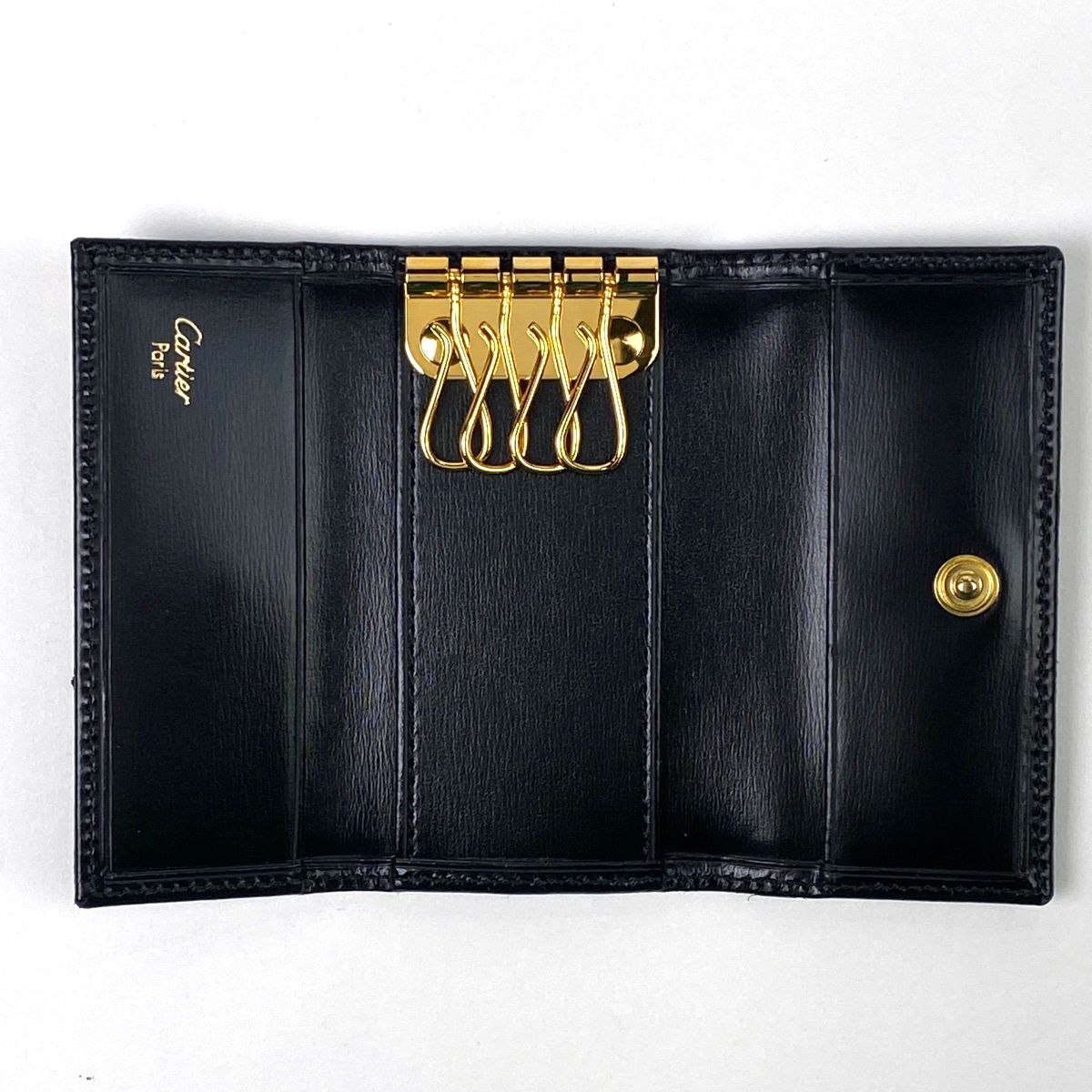 カルティエ CARTIER マストライン 4連 キーケース ロゴ キーケース