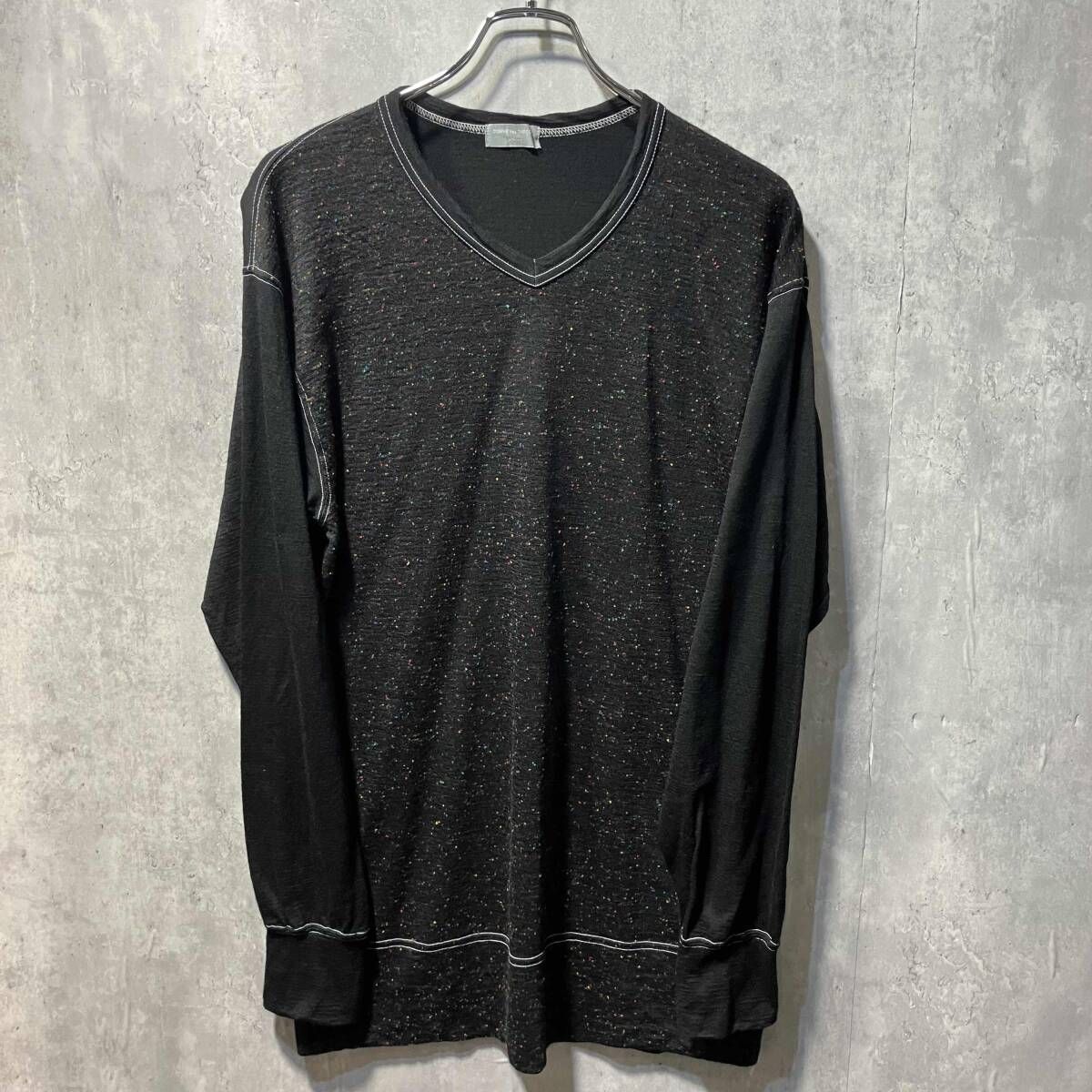 95aw COMME des GARCONS HOMME メランジ切替ニット 田中オム