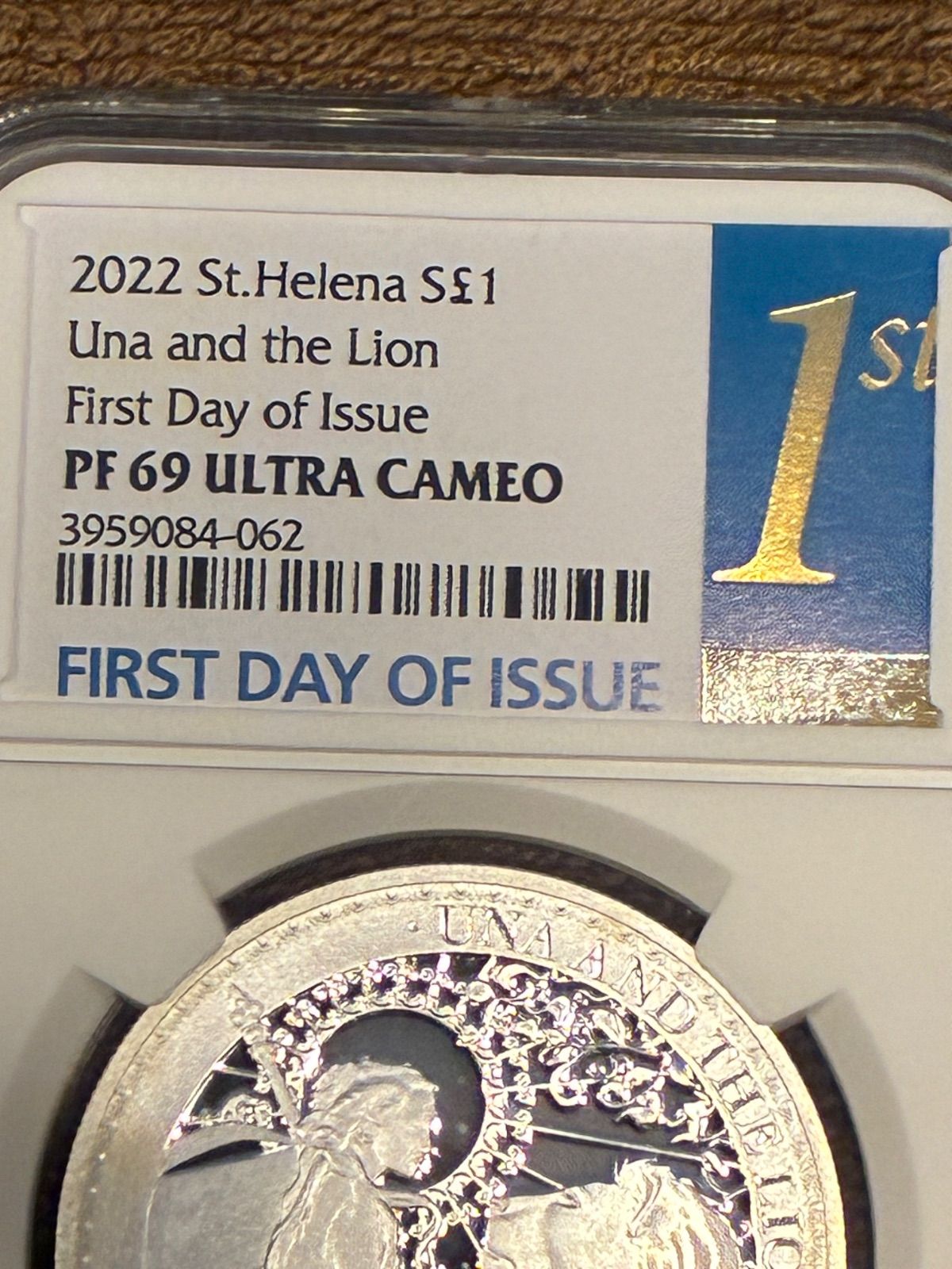 訳あり☆2022年セントヘレナ ウナとライオン PF69 ULTRA CAMEO 発行
