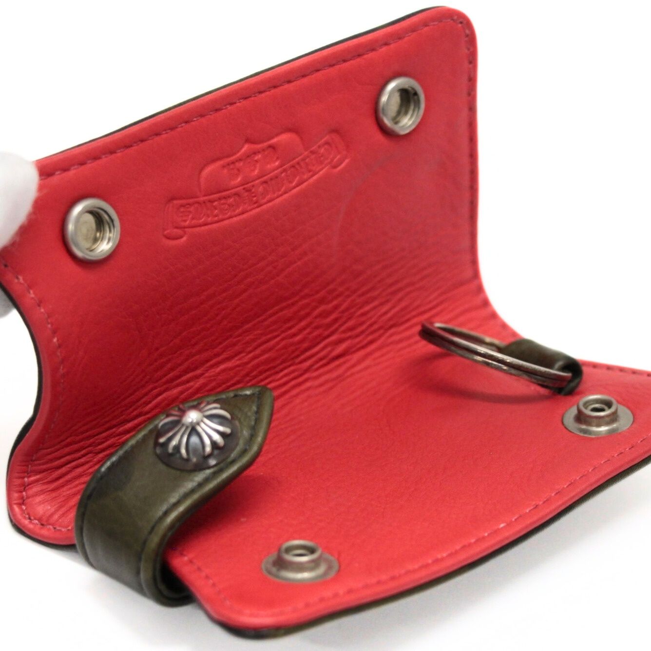 CHROME HEARTS 新宿店 クロムハーツ クロスボタン キーケース レザー