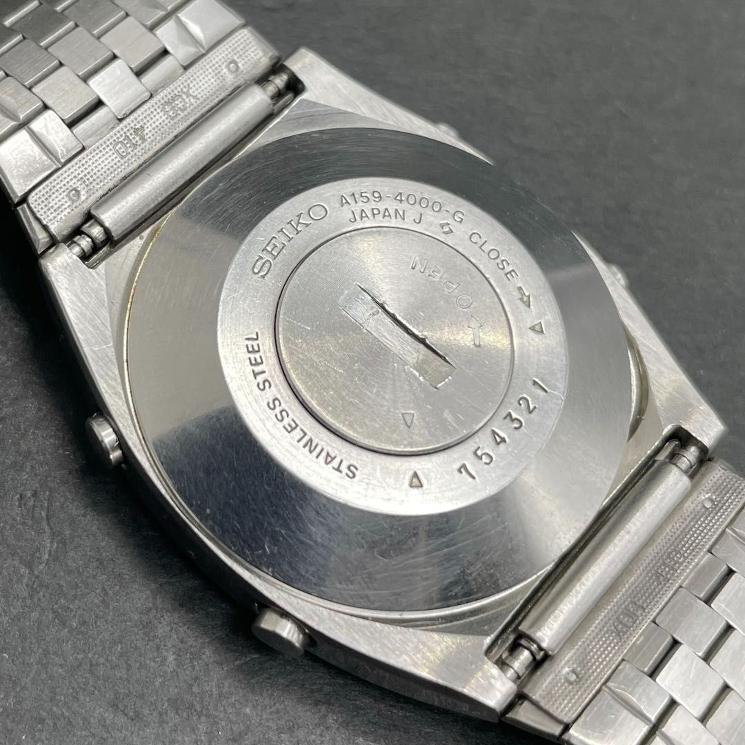 SEIKO セイコー A159-4000G 動作品 2156 ヴィンテージ SEIKO A159-4000 ALARM CHRONOGRAPH アラーム クロノグラフ デジタル
