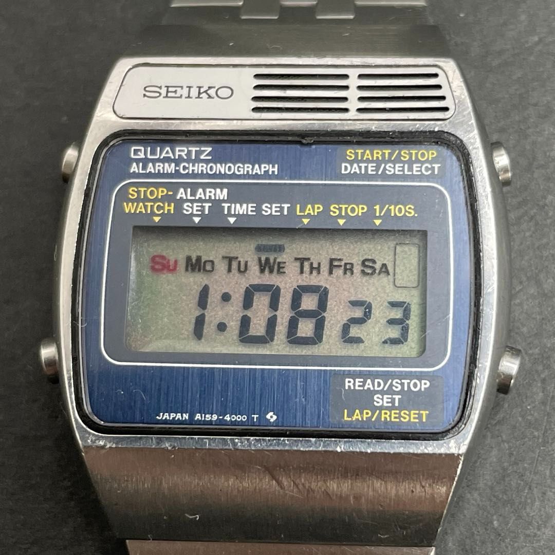 SEIKO A159-4000 ALARM CHRONOGRAPH アラーム クロノグラフ デジタル