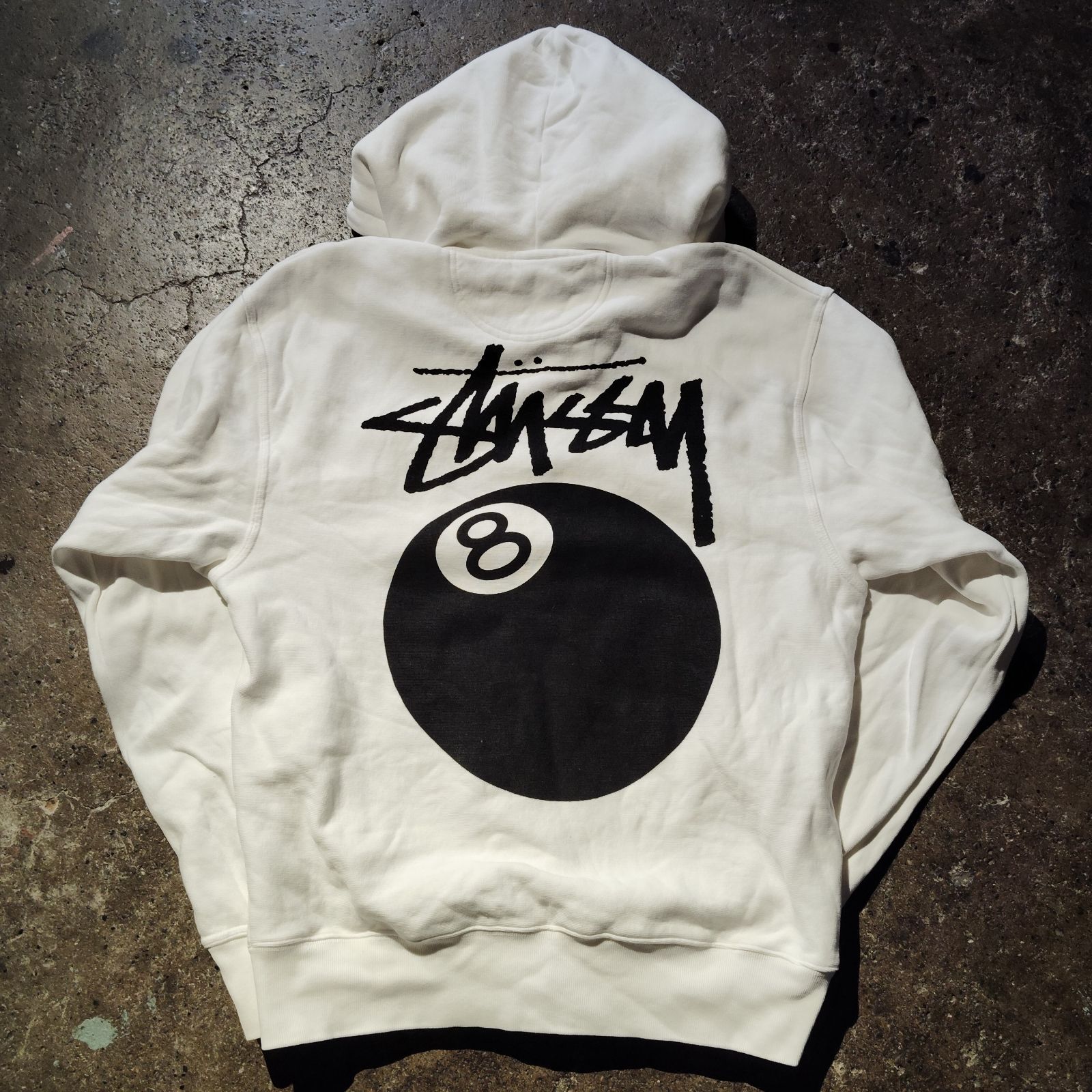 Stussy 24AW 8ball pigment dyed zip hoodie L ステューシー ⑧ボール 