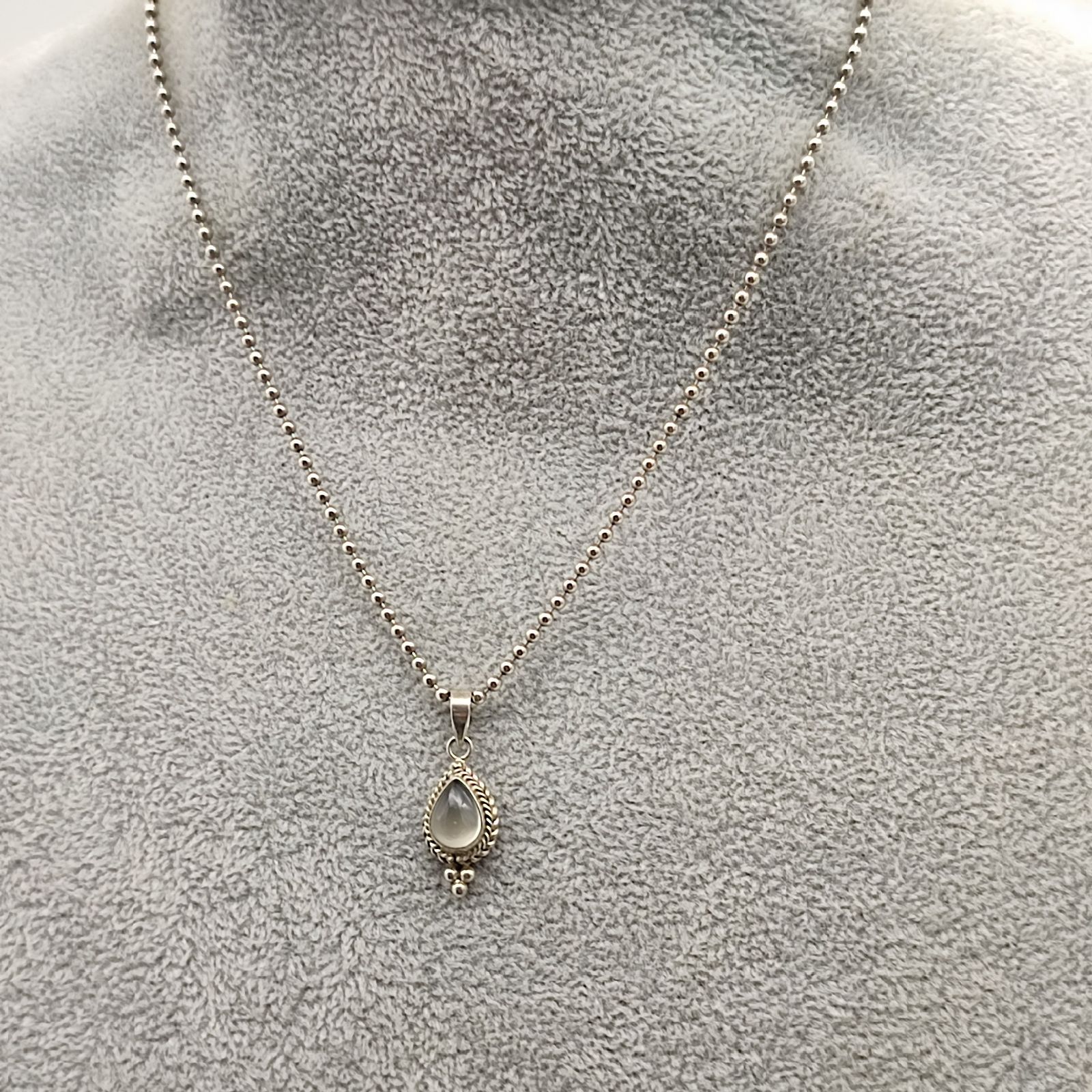美品】ムーンストーンペンダントトップ SILVER シルバー925 2.9g 