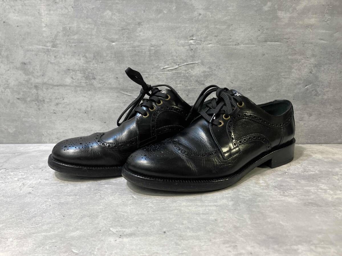 JIMMY CHOO ウィングチップブーツ サイズ43 ブラック ジミーチュウ 