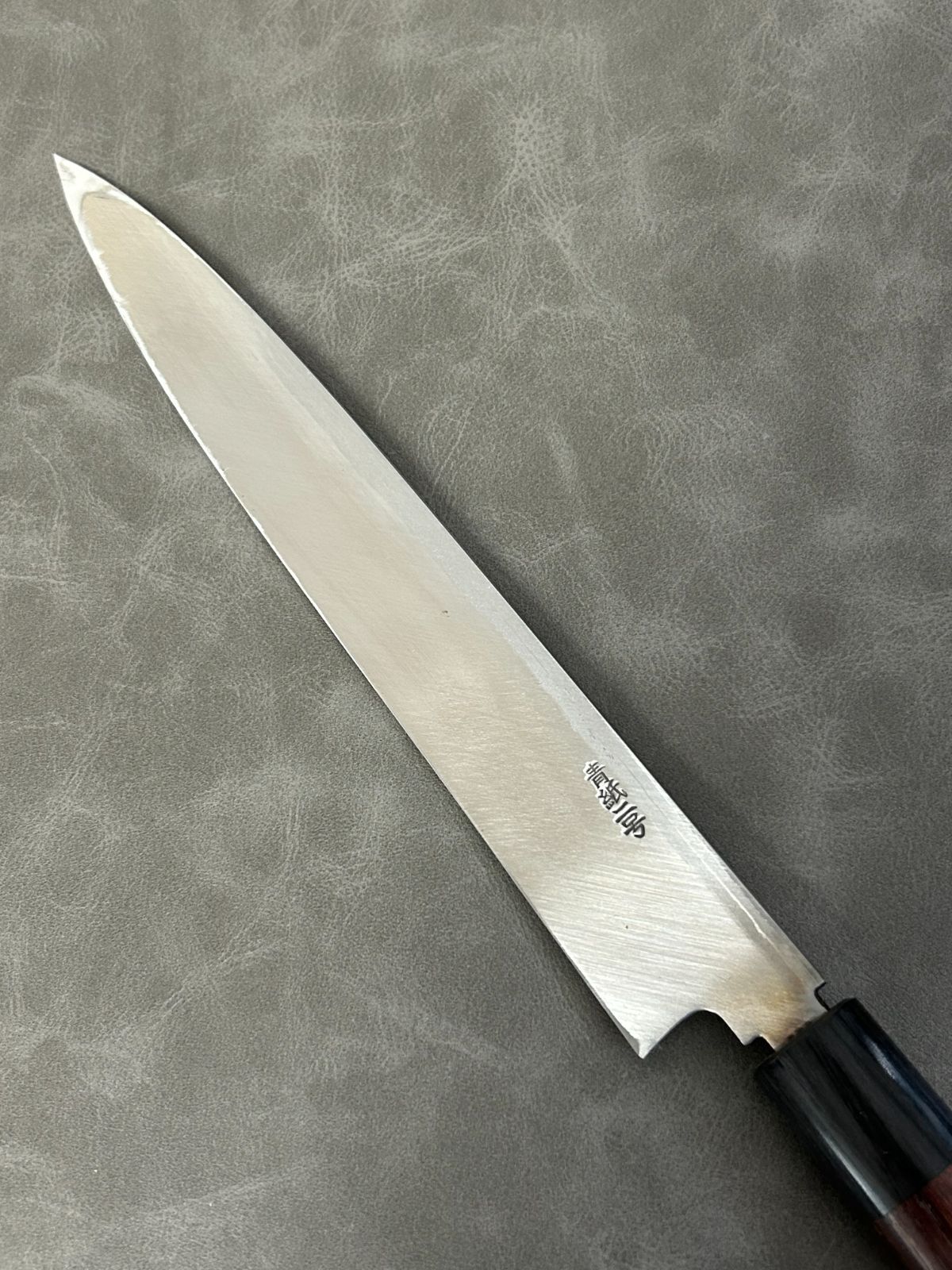 訳あり】仙助 柳刃包丁 包丁 240mm 安来鋼青紙2号 ダマスカス 紫檀