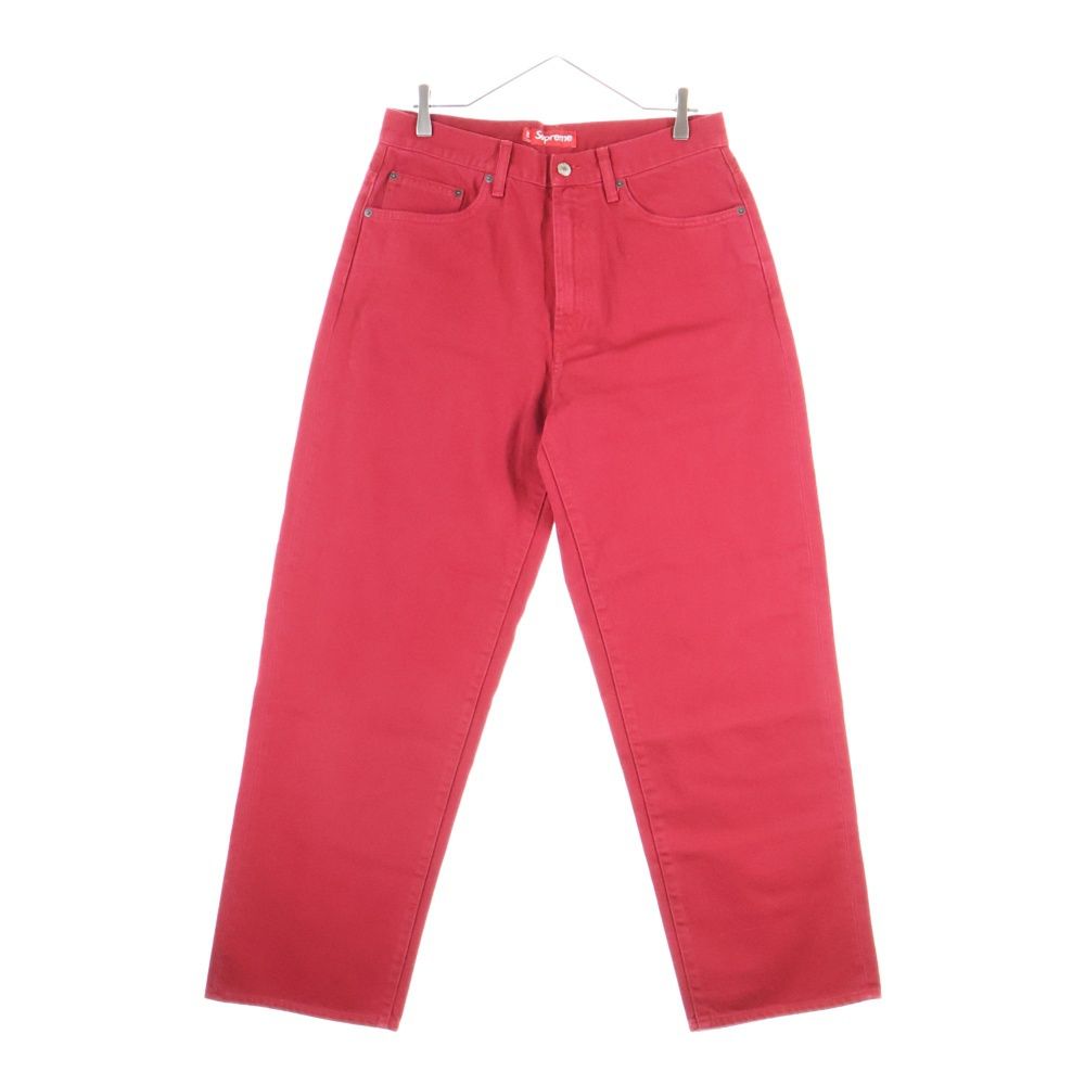 パンツ Supreme 25AW Baggy Jean Red SUPREME (シュプリーム) 25AW Baggy Jean クラシックロゴ刺繍 バギー