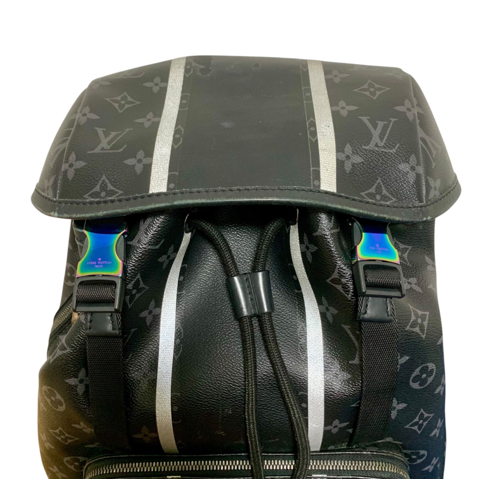 LOUIS VUITTON M43409 Eclipse Zack Fragment HIROSHI FUJIWARA collab Backpack Louis Vuitton LOUIS VUITTON ZACK BACKPACK MONOGRAM ECLIPSE  main image 2