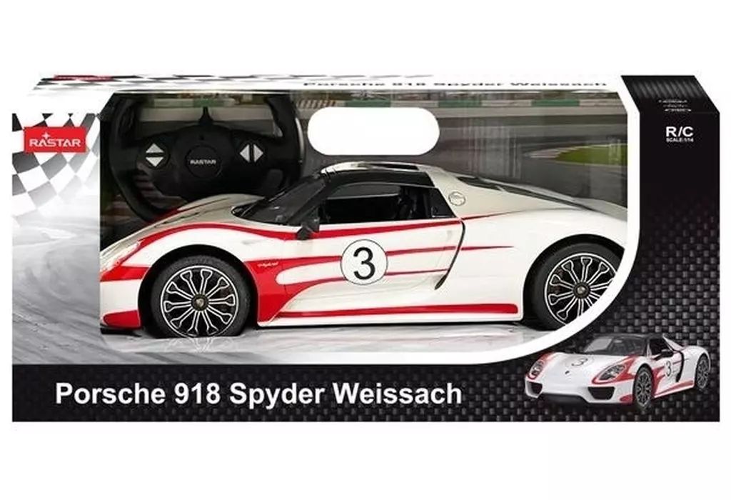 【】トイラジ 1/14 ポルシェ 918 スパイダー パフォーマンス(ホワイト) 2.4GHz仕様