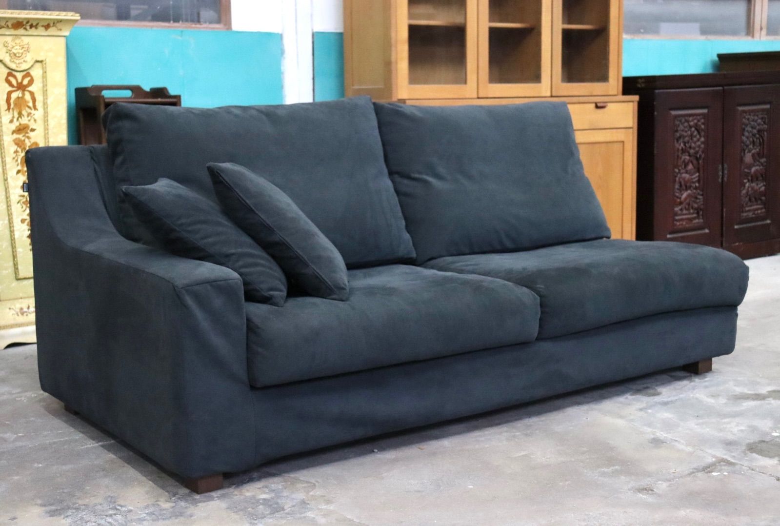  GMIS504○NOYES | ノイエス New Sugar Hi-Back ニューシュガー ハイバック 2人掛けソファ 右肘 ラブソファ カバーリング 定価約25万 ファブリックレトロ柄 2人掛け 3人掛けソファ ソファ ソファベッド