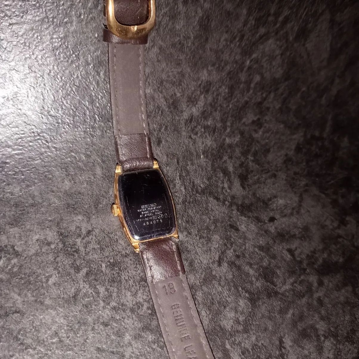 希少【美品/稼働】SEIKO セイコー 1F21-5010 タンク型 ゴールド ローマ 