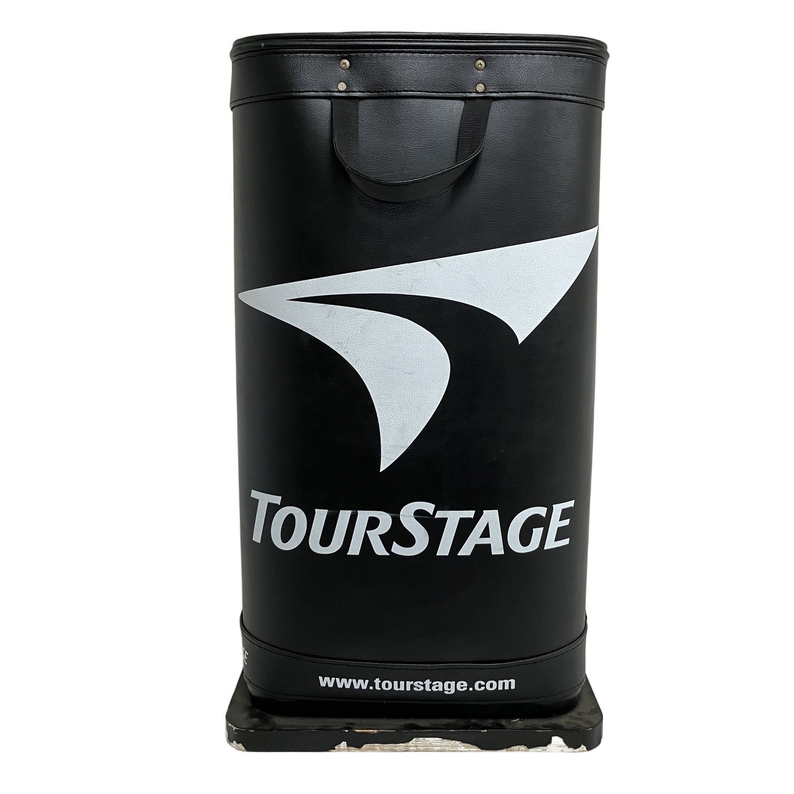 TOUR STAGE ゴルフクラブ立て 6分割 合成皮革 白×黒 ツアーステージ O10900364