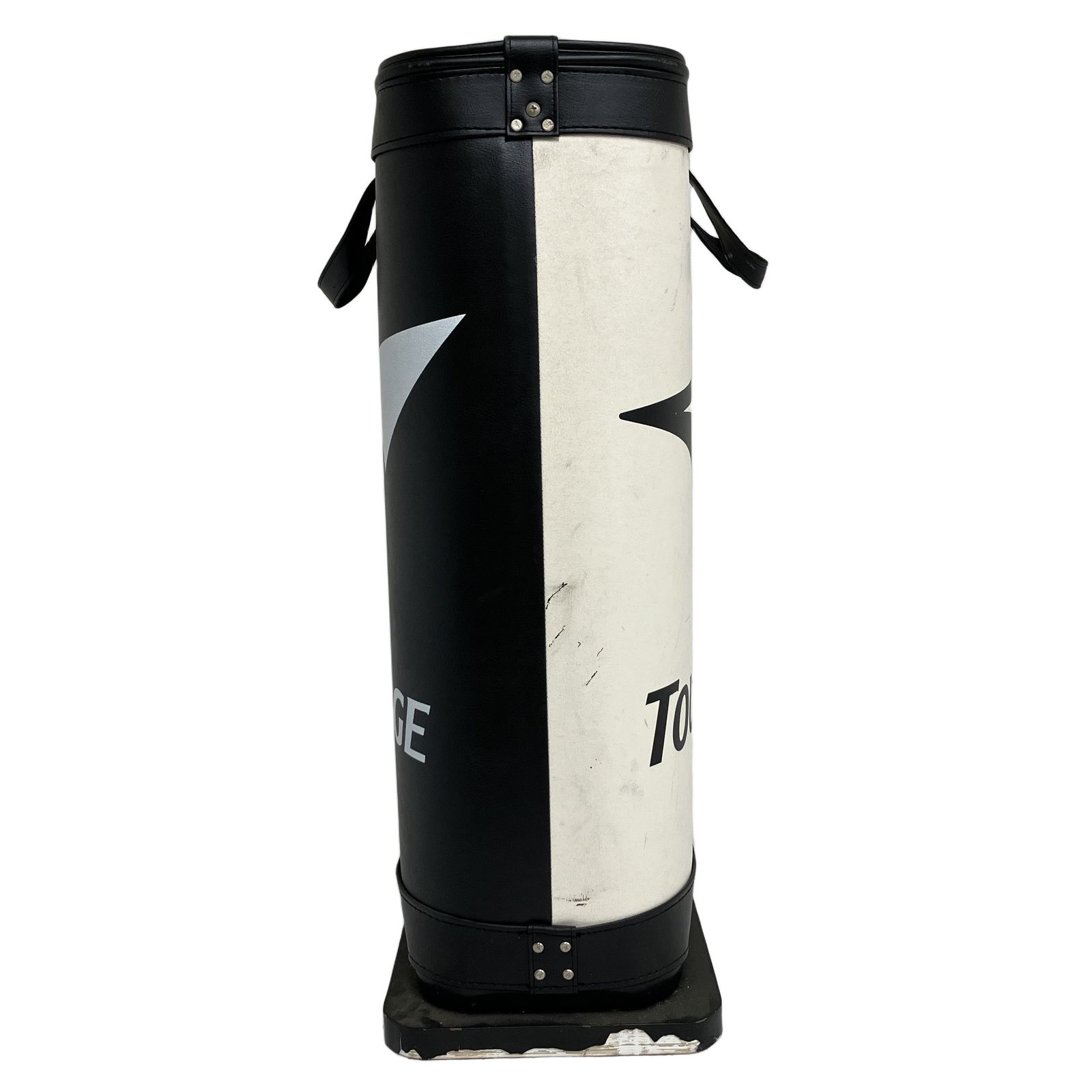  TOUR STAGE ゴルフクラブ立て 6分割 合成皮革 白×黒 ツアーステージ O10900364 練習用ボール ゴルフバッグ キャディバッグ ゴルフ
