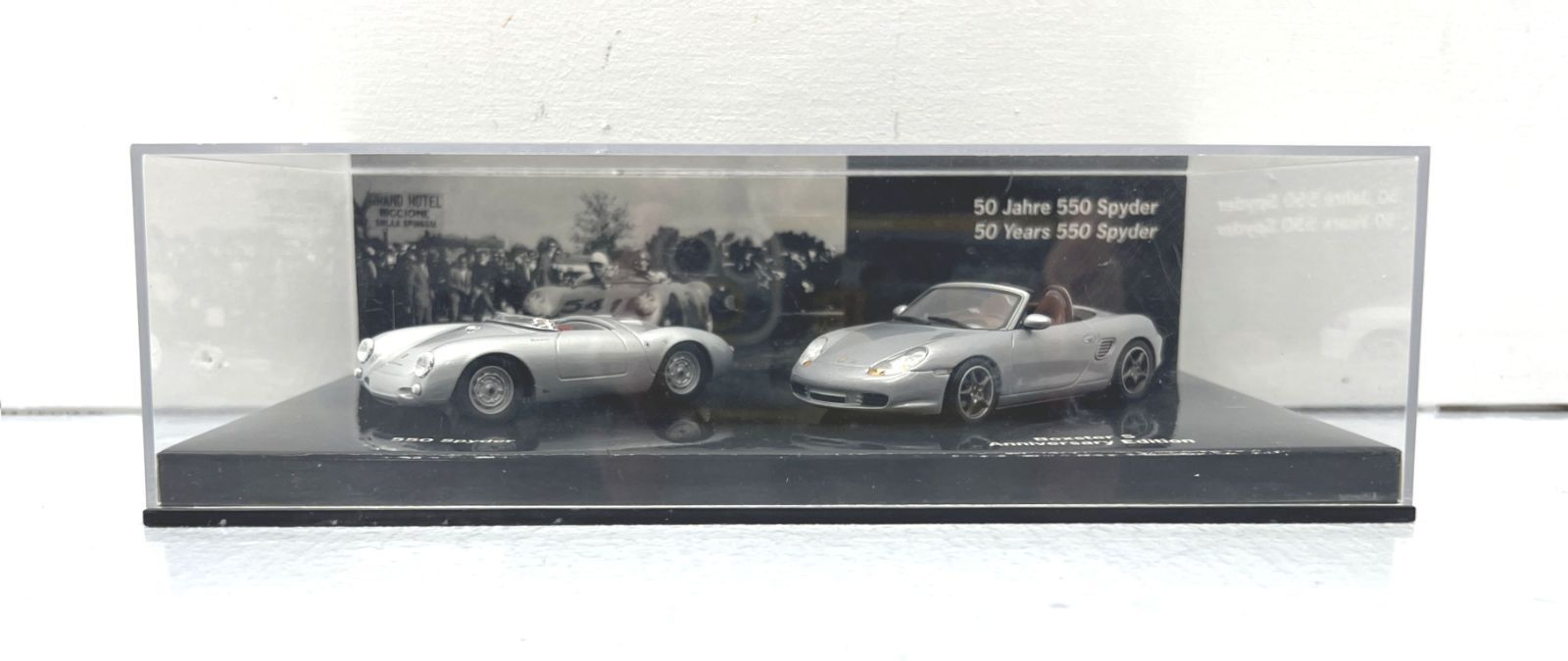 マイスト1/18 ポルシェ550 とNo.1 Typ 356 ミニカー2台セット 盛岡45-0067] ミニチャンプス社製 ポルシェ 550 Spyder & Boxster S