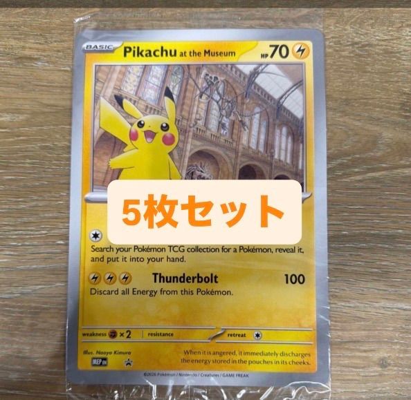 5枚セット Pikachu at the Museum ロンドン自然史博物館 ピカチュウ 