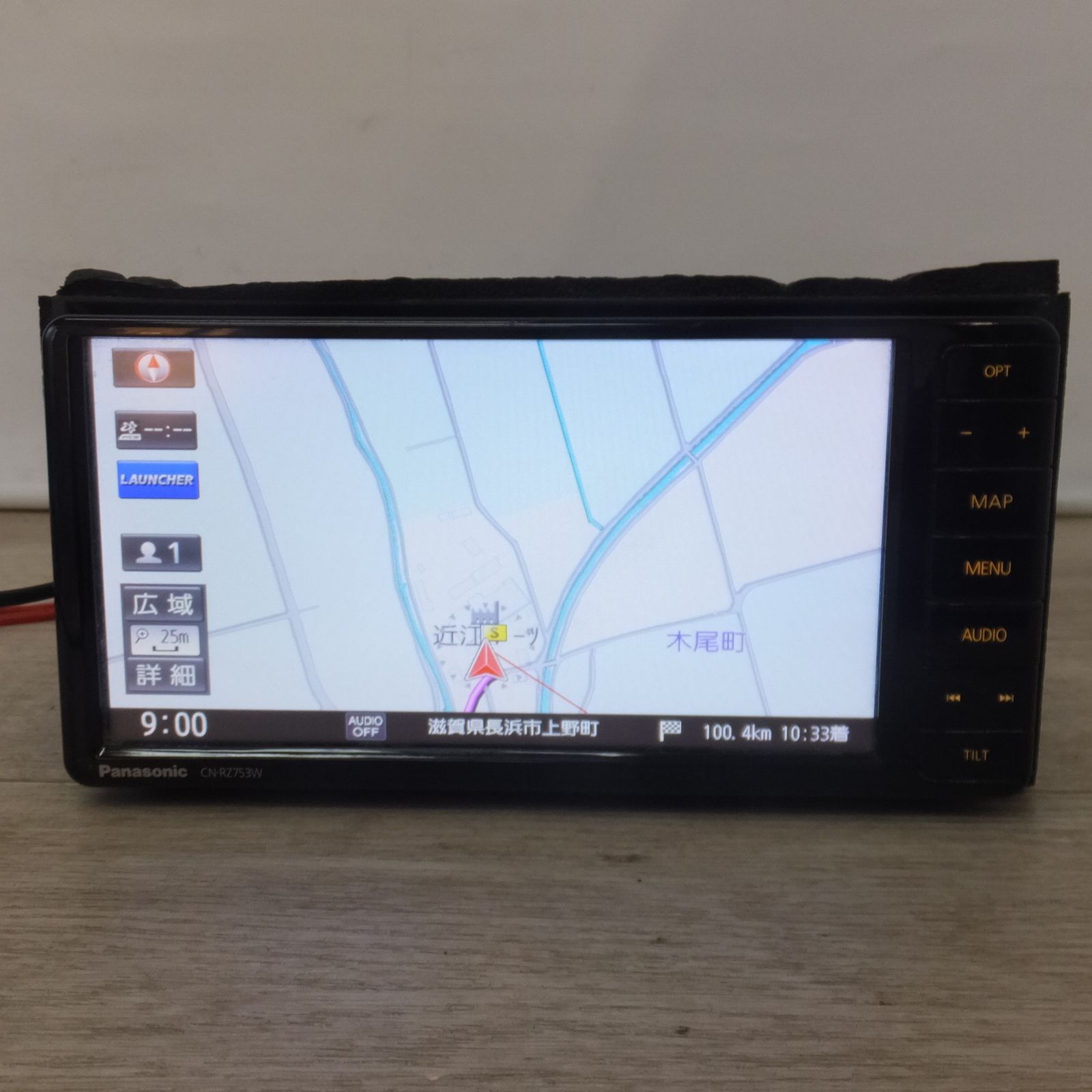 送料無料] 現状品パナソニック製 スズキ 純正 AV一体型ナビゲーション 