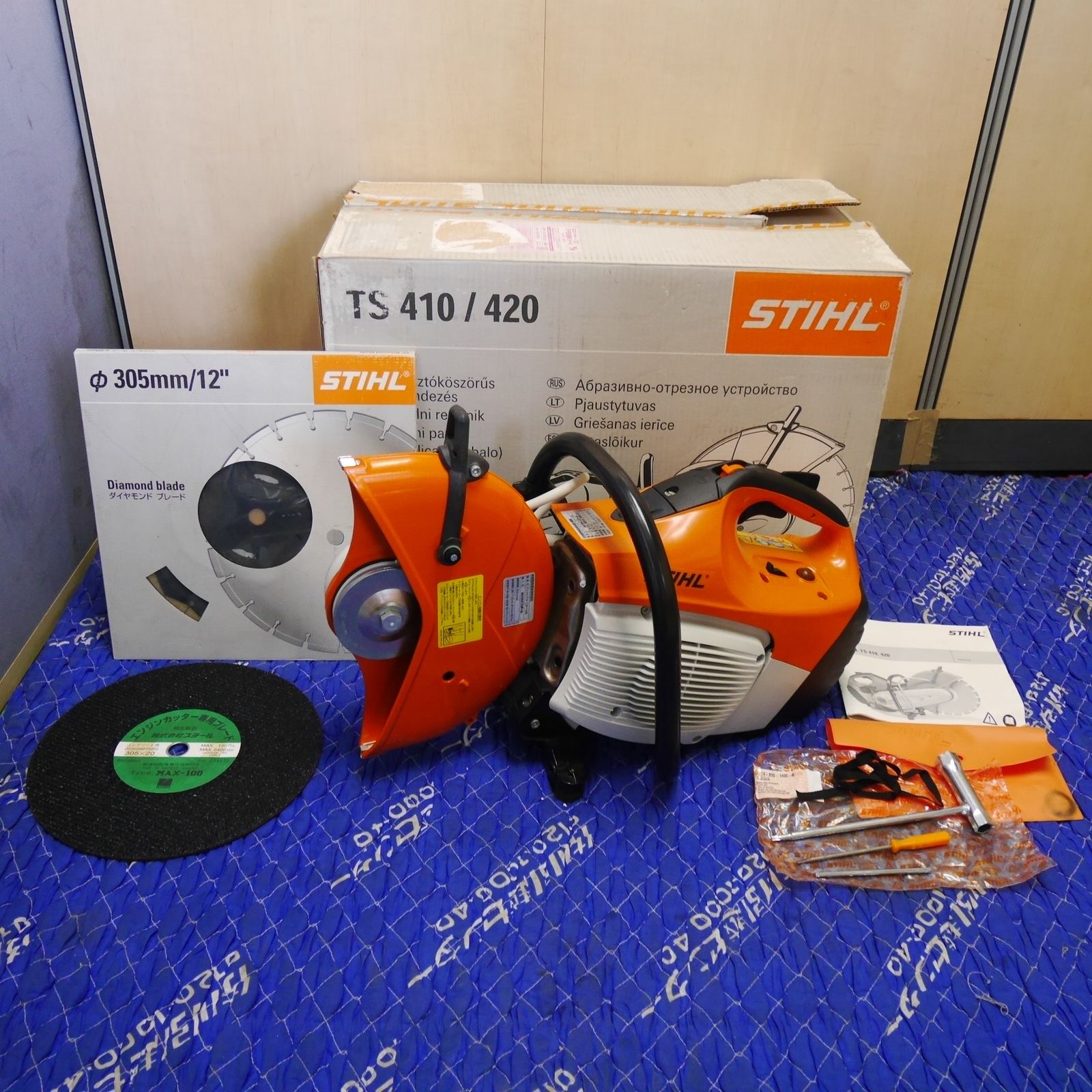 ♥ 付属品付き STIHL スチール エンジン カッター TS 410 切断機 コンクリート 建設 解体 工具