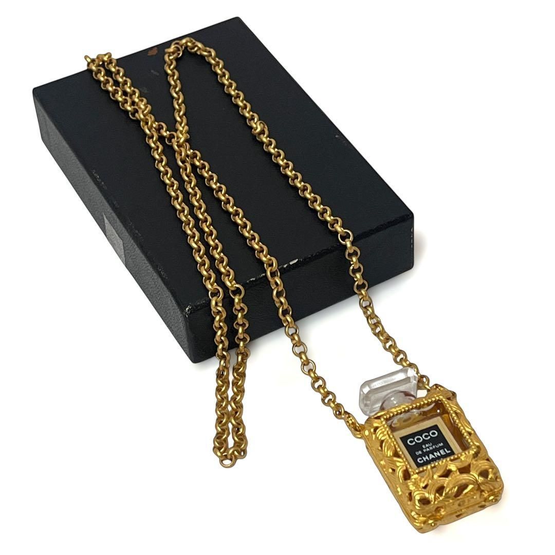 CHANEL シャネル 香水ネックレス パフュームボトル GP ゴールド 箱有