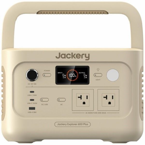 新品未使用】 Jackery ジャクリ ポータブル電源 600Plus サンド 