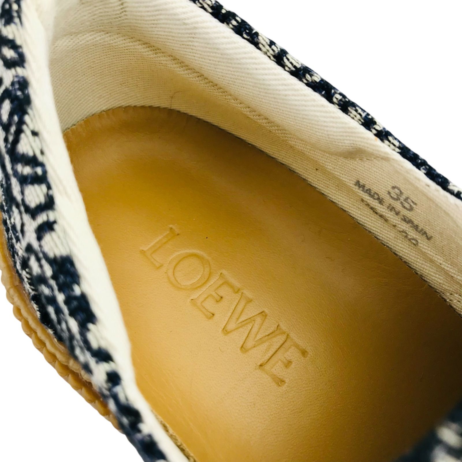 新品同様☆LOEWE・ロエベ・レディース ジャカードキャンバス地 