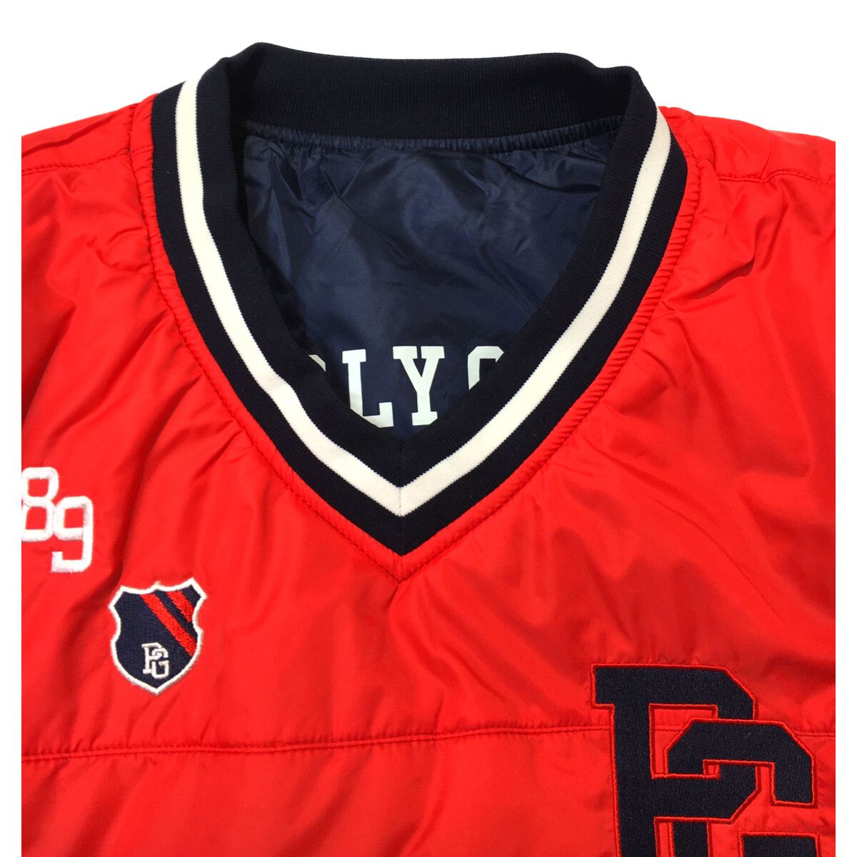 中古 レディース パーリーゲイツ PEARLY GATES ジャケット 0(S) 紺 赤