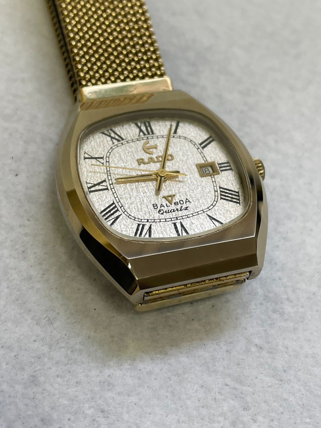 腕時計】不動 美品 RADO バルボアV デイト クォーツ BALBOAV K161 