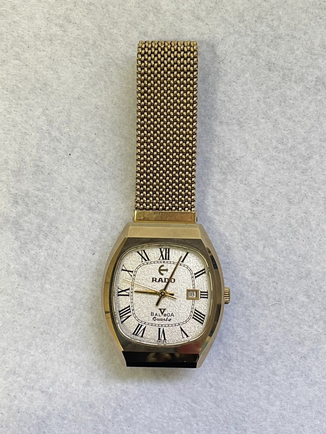 腕時計】不動 美品 RADO バルボアV デイト クォーツ BALBOAV K161 