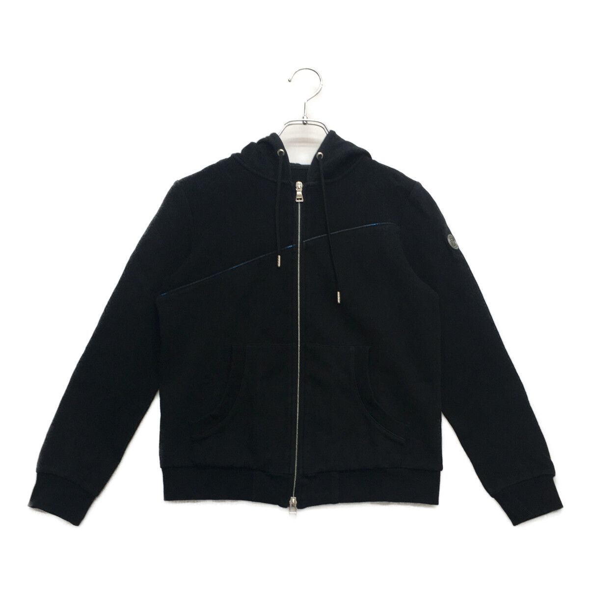 美品 St Andrews セントアンドリュース ブランドロゴ 秋冬 AW パーカー ポリエステル ブラック レディース M【古着】【中古】 中古 レディース セントアンドリュース StANDREWS パーカー S ブラック