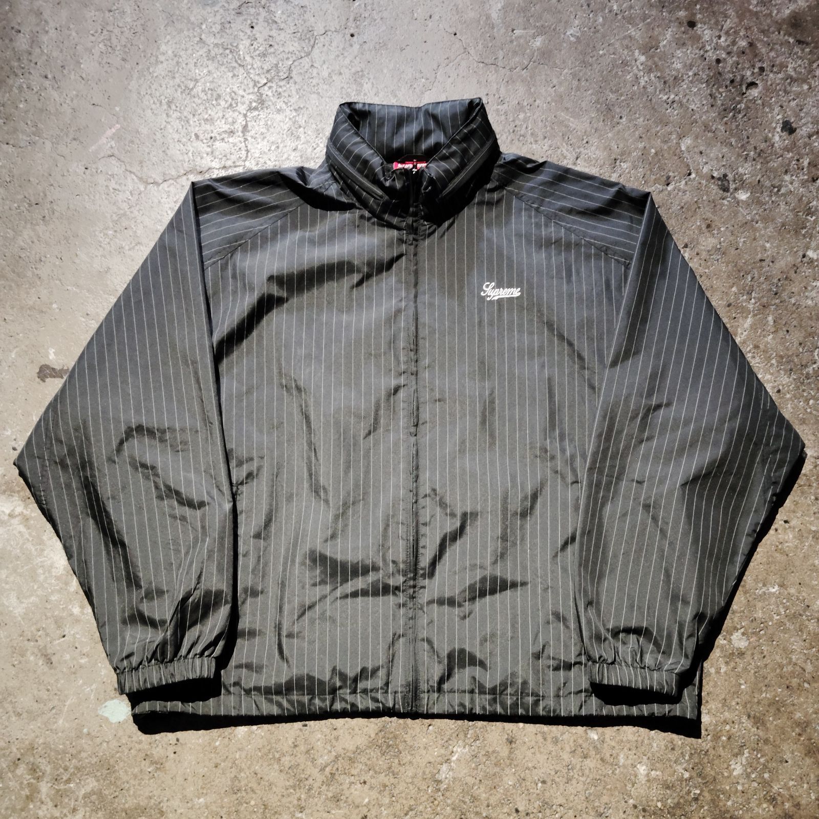 Supreme 24AW Reflective Pinstripe Track Jacket L シュプリーム