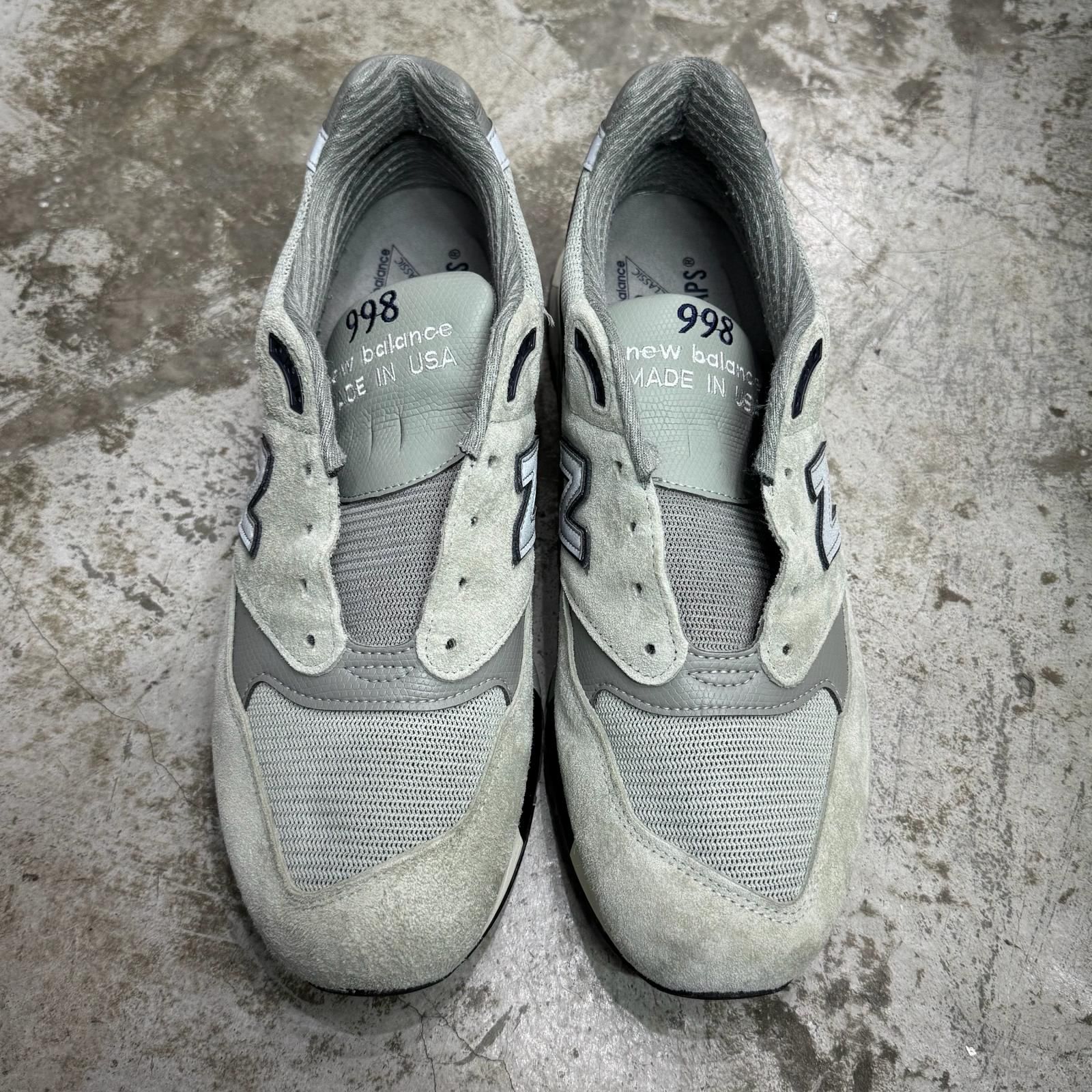 国内正規 New Balance × WTAPS 998 Gray コラボ スニーカー 