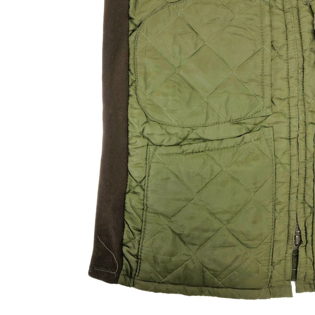 90年代 イングランド製 Barbour バブアー キルティングベスト グリーン