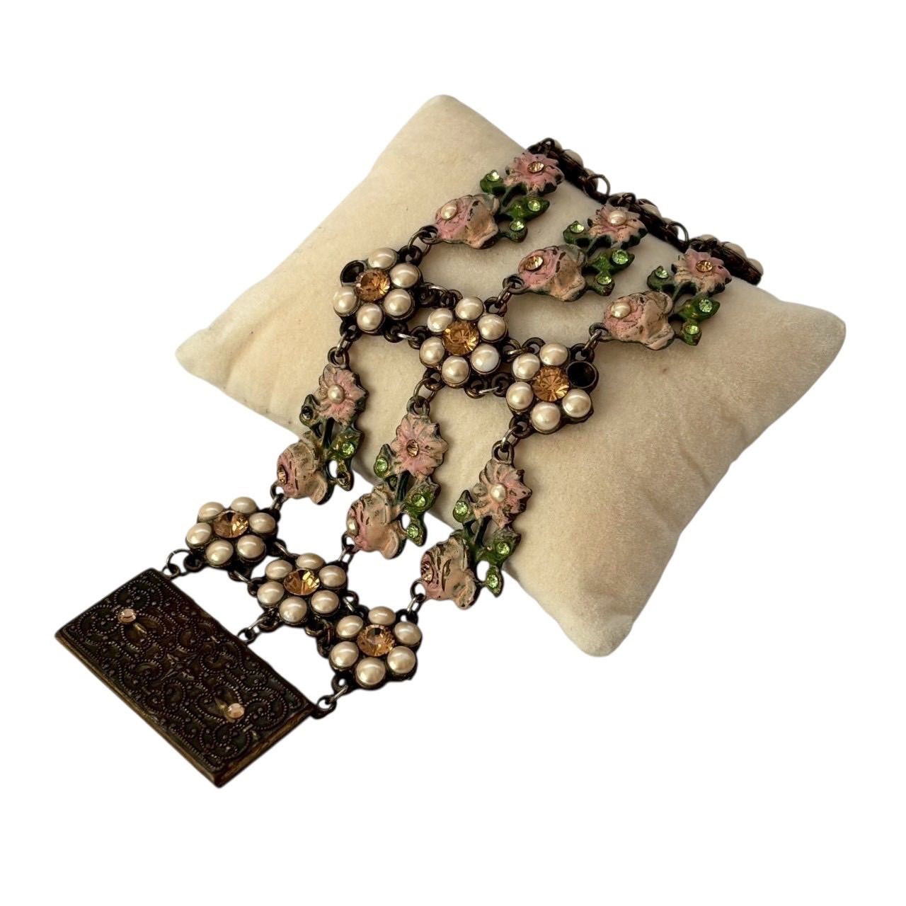 Michal Negrin ミハエルネグリン ブレスレット バラ 花モチーフ